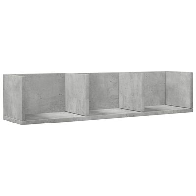 vidaXL Nástenná skrinka betónovo sivá 75x18x16,5 cm kompozitné drevo