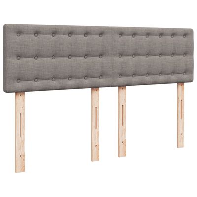 vidaXL Boxspring posteľ s matracom sivohnedý 140x190 cm látka