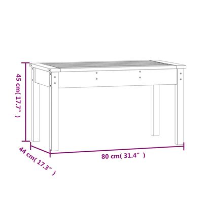 vidaXL Záhradná lavica 80x44x45 cm masívny Douglas