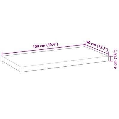 vidaXL Kúpeľňová doska neošetrená 100x40x4 cm masívna akácia