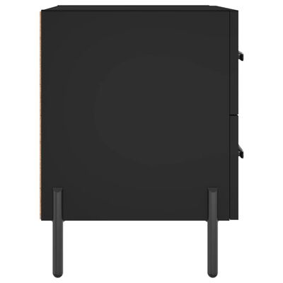 vidaXL Nočné stolíky 2 ks čierne 40x35x47,5 cm kompozitné drevo