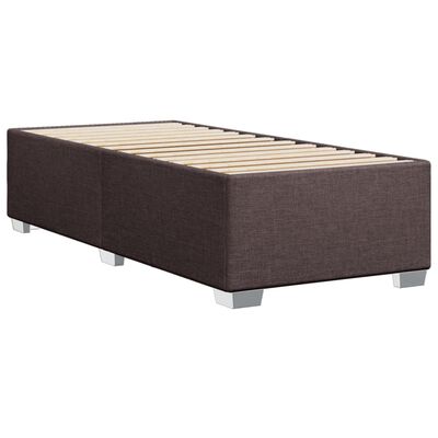 vidaXL Boxspring posteľ s matracom tmavohnedá 100x200 cm látka