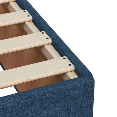 vidaXL Posteľný rám boxspring s matracom modrý 160x200 cm látka