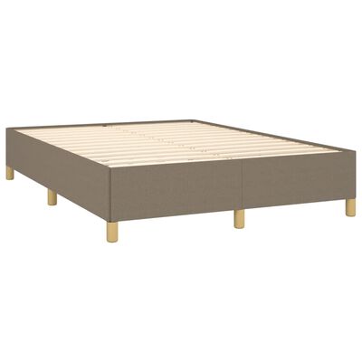 vidaXL Posteľný rám boxspring s matracom sivohned 140x200 cm látka