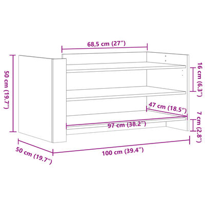 vidaXL Konferenčný stolík betónovosivý 100x50x50 cm kompozitné drevo