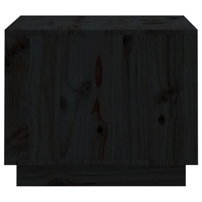 vidaXL Konferenčný stolík čierny 120x50x40,5 cm borovicový masív