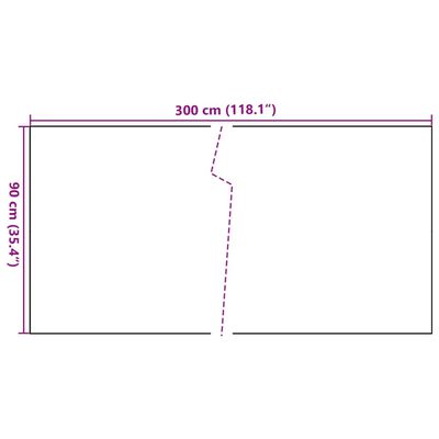 vidaXL Balkónová zástena hnedo-čierna 300x90 cm polyratan