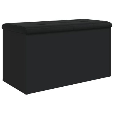 vidaXL Úložná lavička čierna 82x42x45 cm kompozitné drevo