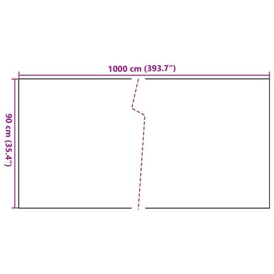 vidaXL Balkónová zástena hnedo-čierna 1000x90 cm polyratan