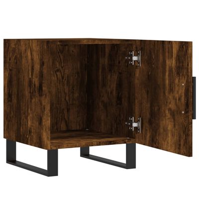vidaXL Nočný stolík dymový dub 40x40x50 cm kompozitné drevo