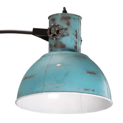vidaXL Podlahová lampa 25 W šmuhovaná modrá 150 cm E27
