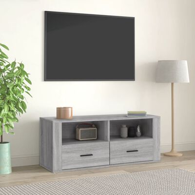 vidaXL TV skrinka sivý dub sonoma 100x35x40 cm spracované drevo