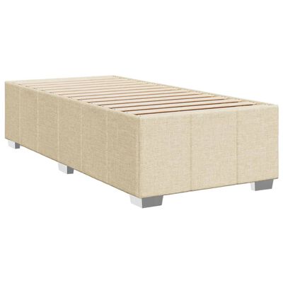 vidaXL Boxspring posteľ s matracom krémová 100x200 cm látka