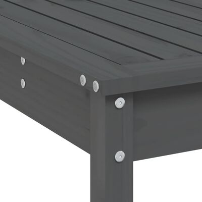 vidaXL 7-dielna záhradná barová súprava sivá borovicový masív