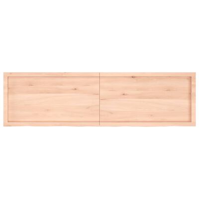 vidaXL Kúpeľňová doska 180x50x(2-4) cm neošetrený masív