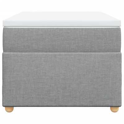 vidaXL Boxspring posteľ s matracom bledosivý 100x200 cm látka