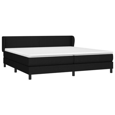 vidaXL Boxspring posteľ s matracom čierna 200x200 cm látka