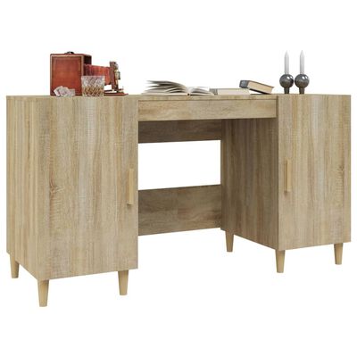 vidaXL Stôl dub somoma 140x50x75 cm spracované drevo