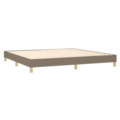 vidaXL Boxspring posteľ s matracom sivohnedý 200x200 cm látka