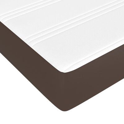 vidaXL Boxspring posteľ s matracom hnedá 180x200 cm umelá koža