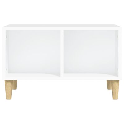 vidaXL Konferenčný stolík biely 60x50x36,5 cm spracované drevo