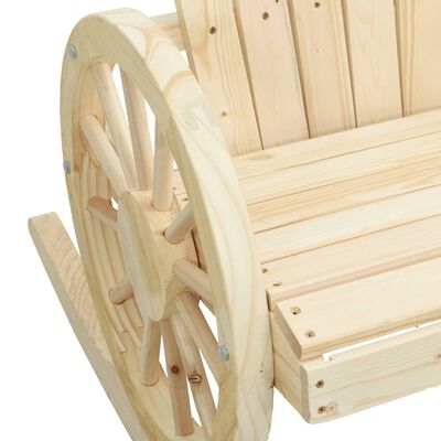 vidaXL Záhradné hojdacie stoličky Adirondack 2 ks jedľový masív