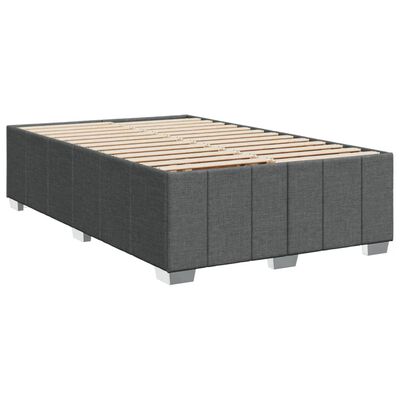 vidaXL Boxspring posteľ s matracom, tmavosivá 120x190 cm, látka