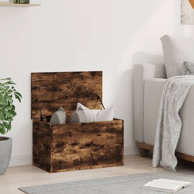 vidaXL Úložný box dymový dub 60x35x35 cm kompozitné drevo