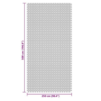 vidaXL Kempingová podložka zelená 5x2,5 m