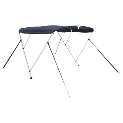 vidaXL Strieška Bimini s 3 oblúkmi a sieť. stenami 183x(154-167)x137cm