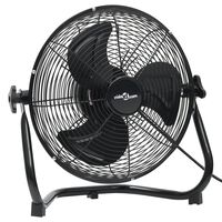 vidaXL Podlahový ventilátor 3 rýchlosti 60 cm 120 W čierny