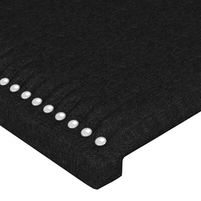 vidaXL Čelo postele s LED čierne 180x5x118/128 cm látka