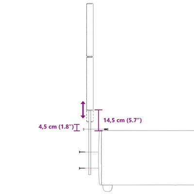 vidaXL Posteľný rám boxsping s matracom bledosivý 90x200 cm látka