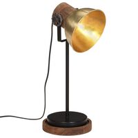 vidaXL Stolová lampa 25 W starožitná mosadzná 17x17x50 cm E27