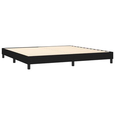 vidaXL Boxspring posteľ s matracom čierna 200x200 cm látka