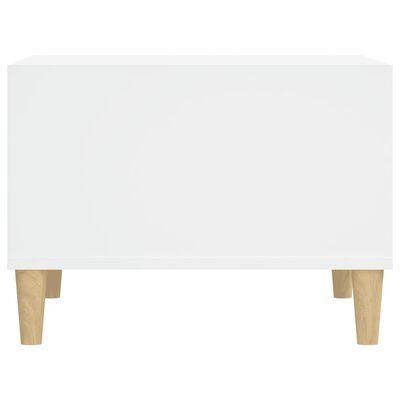 vidaXL Konferenčný stolík biely 60x50x36,5 cm spracované drevo