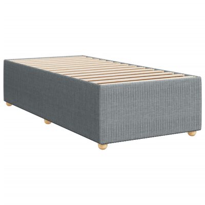 vidaXL Boxspring posteľ s matracom bledosivý 100x200 cm látka