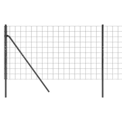 vidaXL Drôtený plot antracitový 1x25 m pozinkovaná oceľ