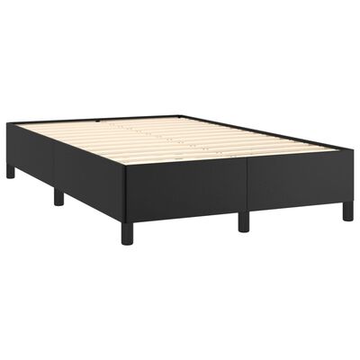 vidaXL Boxspring posteľ s matracom čierna 120x190 cm umelá koža