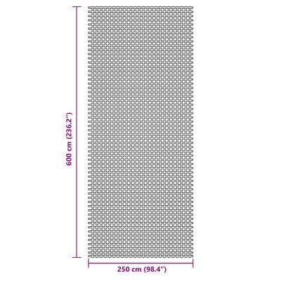 vidaXL Kempingová podložka modrá 6x2,5 m