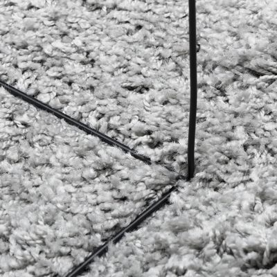 vidaXL Shaggy koberec PAMPLONA, vysoký vlas, moderný, sivý 100x200 cm