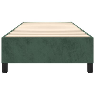 vidaXL Posteľný rám na boxspring tmavozelený 80x200 cm zamat