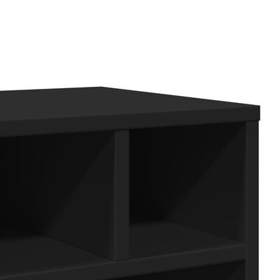 vidaXL Stojan na tlačiareň s kolieskami čierny 41x32x48 cm
