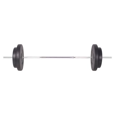 vidaXL Súprava závaží a tyčí barbell a dumbbell, 90 kg