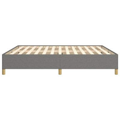 vidaXL Rám na boxspring posteľ tmavosivý 160x200 cm látka