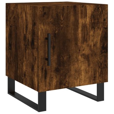 vidaXL Nočné stolíky 2 ks dymový dub 40x40x50 cm kompozitné drevo