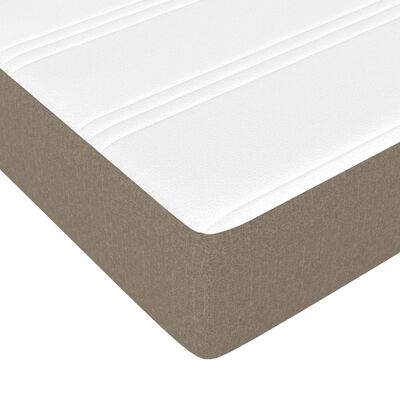 vidaXL Boxspring posteľ s matracom sivohnedý 100x200 cm látka