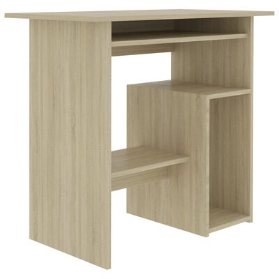 vidaXL Písací stôl, dub sonoma 80x45x74 cm, kompozitné drevo