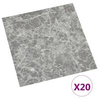 vidaXL Samolepiace podlahové dosky 20 ks PVC 1,86 m² betónovo-sivé