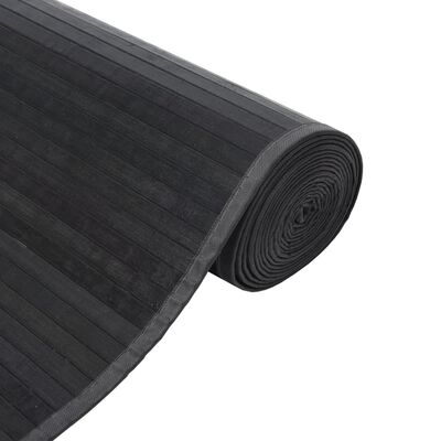 vidaXL Koberec obdĺžnikový sivý 70x500 cm bambus